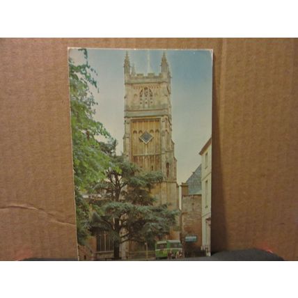 THE CHURCH, CIRENCESTER, GLOUCESTERSHIRE used postcard Colourmaster 1979 pm =