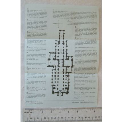 Vintage: Welcome to Chichester Cathedral leaflet