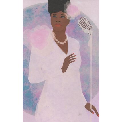 Ella Fitzgerald American Jazz Big Band Music Singer Quotation Postcard
