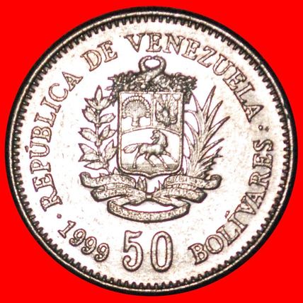 ERROR BOLIVAR (1783-1830): VENEZUELA ★ 50 BOLIVARES 1999! ★LOW START★NO RESERVE