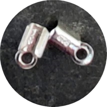 925 Sterling Silver 1mm Folding Clasp for 1mm Cord or Leather 3 pack sizes C23