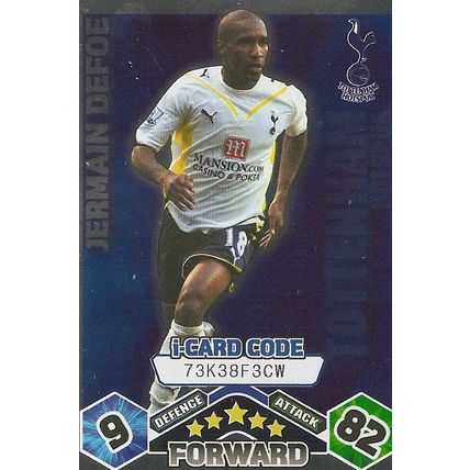 Match Attax Extra 2009/10 Collection: I-Card, Tottenham Hotspur - Defoe