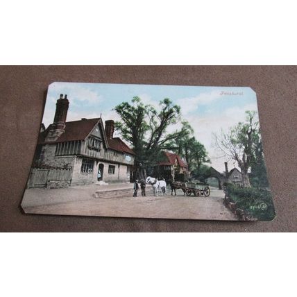 Early Valentines Postcard - Penshurst village Street scene, Nr Tonbridge, Kent