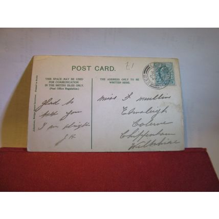 NESS BANK, INVERNESS used antique postcard by Johnstone 1904 pm =