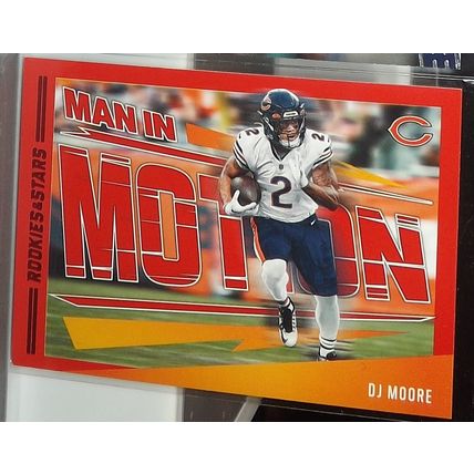 2023 Rookies & Stars DJ MOORE (Bears) Man In Motion Red Parallel #M-9