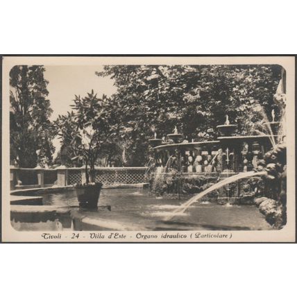 Organo Idraulico, Villa d'Este, Tivoli, c.1930 - Traldi Foto Cartolina