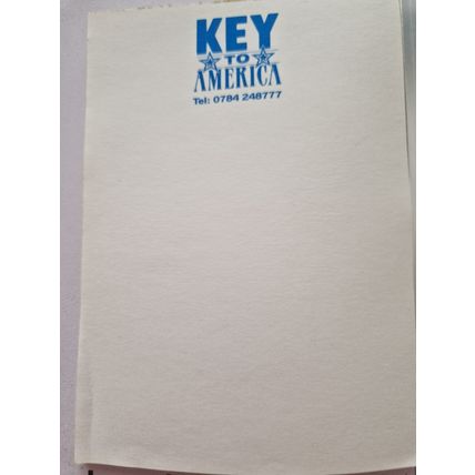 KEY TO AMERICA NOTEPAD