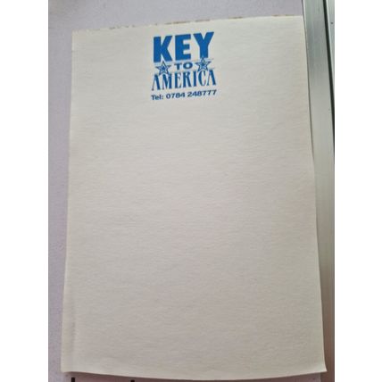 KEY TO AMERICA NOTEPAD