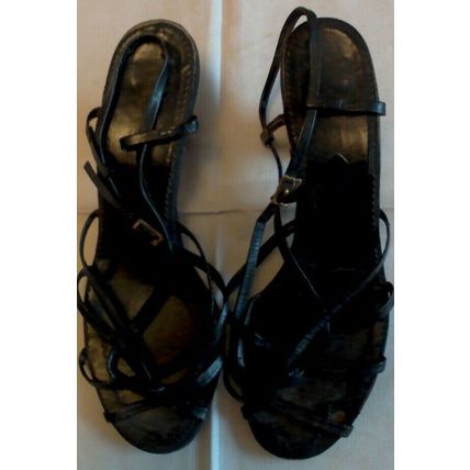 Vintage 1950's Black Sandals