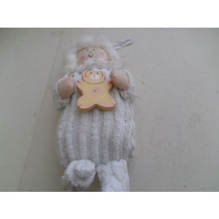 Paragon Collection - Christmas Decoration - Baby Girl Holding A Teddy