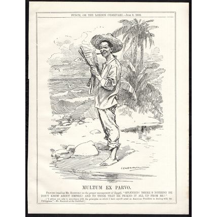 MULTUM EX PARVO 1910 Leonard Raven-Hill PUNCH CARTOON PAGE
