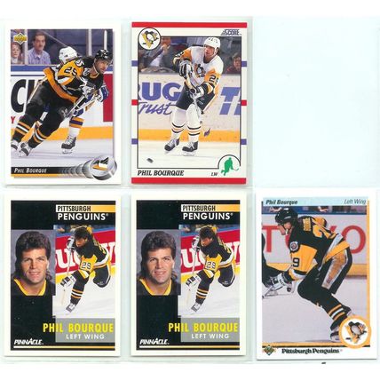 Phil Bourque 5x card lot