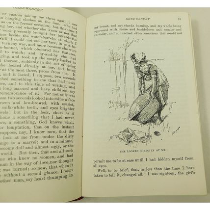 Antique Leather Bound Book Shrewsbury A Romance By S Weyman 1911 Evans Family