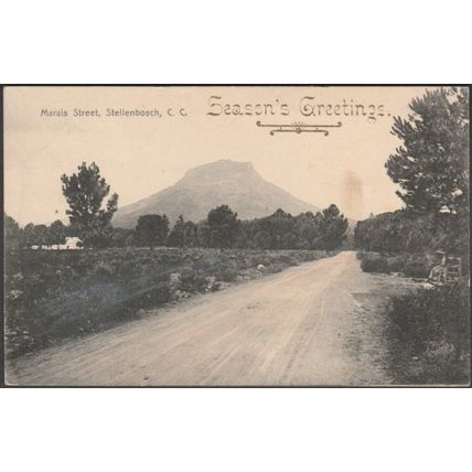 Marais Street, Stellenbosch, Cape Colony, c.1905-10 - John G Bain Postcard