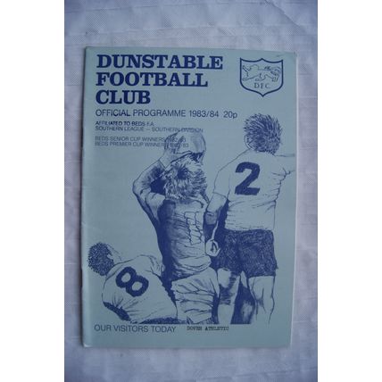1984 programme Dunstable v. Dover Athletic