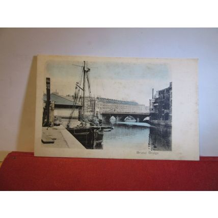 BRISTOL BRIDGE, BRISTOL unused antique postcard by Stewart & Woolf =
