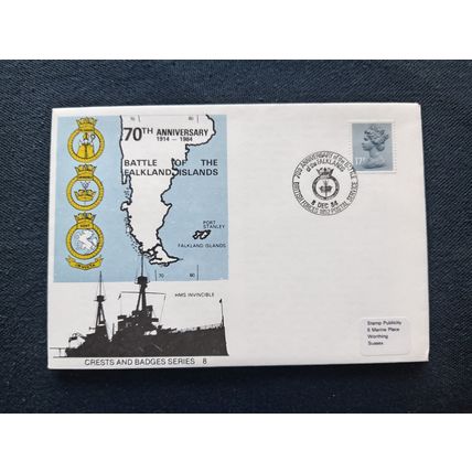 Commemorative Cover 70th Anniversary1914-1984 Battle Of The Falklands Islands