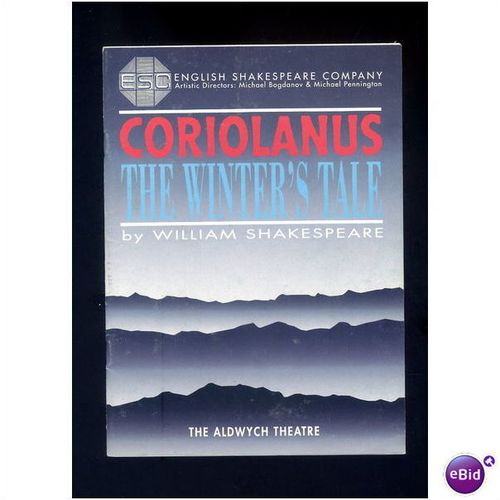 CORIOLANUS English Shakespeare Co, Aldwych Theatre Programme