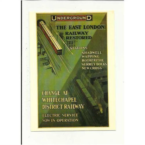 LTM133 LONDON TRANSPORT East London Railway Postcard by LT Museum