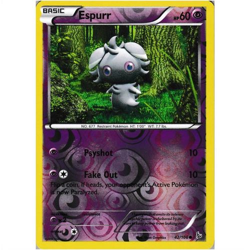 Pokemon XY Flashfire - #42/106 - Espurr Rev Holo