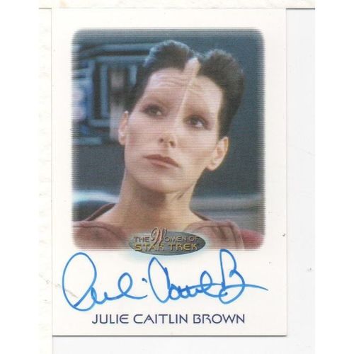 SIGNED CARD - STAR TREK: THE WOMEN OF STAR TREK JULIE CAITLIN BROWN (2010)