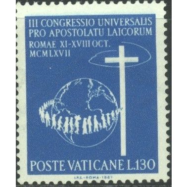 Vatican City 1967 - SG507 - L130 blue - Congress Emblem - MH