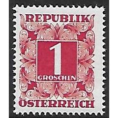 Po Mi 232 (**): 1 g. rose Postage Due Stamp: Numeral.