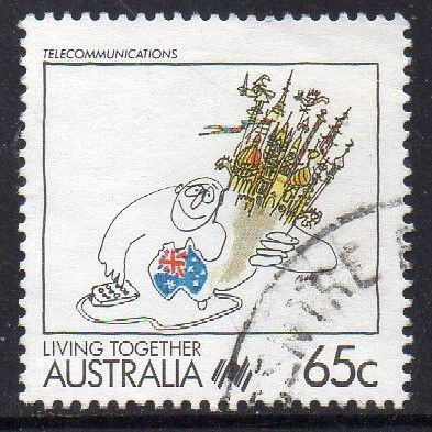 Australia 1988 Living Together - Communications 65c Used