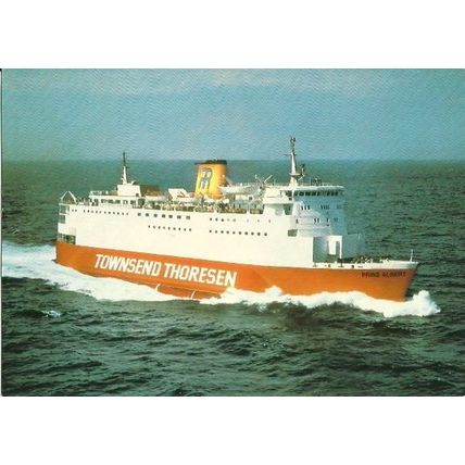 Belgian Marine - Townsend Thoreson MV PRINS ALBERT Postcard (Van Mieghem A.247)