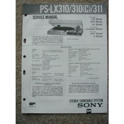 Sony PS-LX310 / 310(C) / 311 Original Service manual