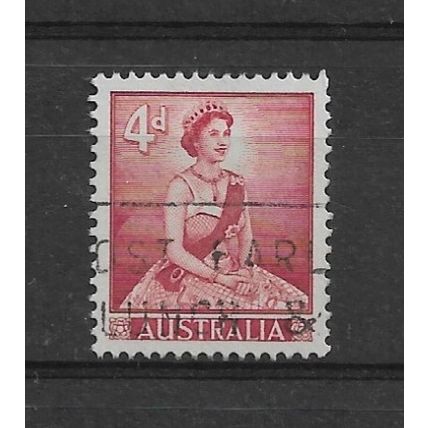 Australia.SG313 4d Queen Elizabeth II (Carmine-Lake).Fine Used.Jan22e
