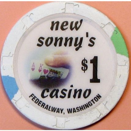 New Sonny's. $1 Casino Chip. Federal Way, WA. T16.