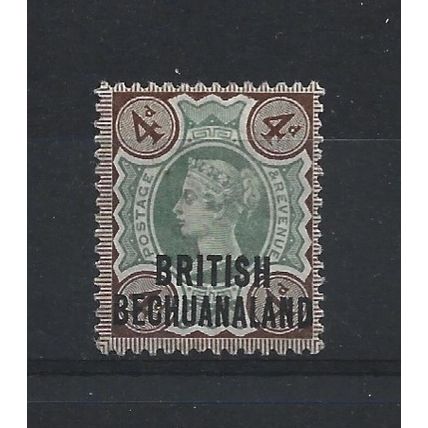 Bechuanaland.SG35 4d Green and Purple-Brown.Mounted Mint.Jun24a