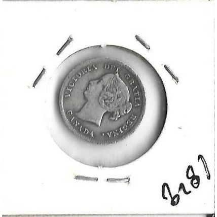 1898 Canada Silver M 5 Cent VF