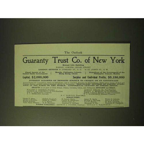 1902 Guaranty Trust Co. of New York Ad