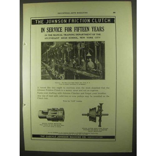 1922 Carlyle Johnson Friction Clutch Ad - Fifteen Years
