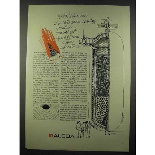 1965 Alcoa Aluminum Ad - NASA's Furnace Simulates