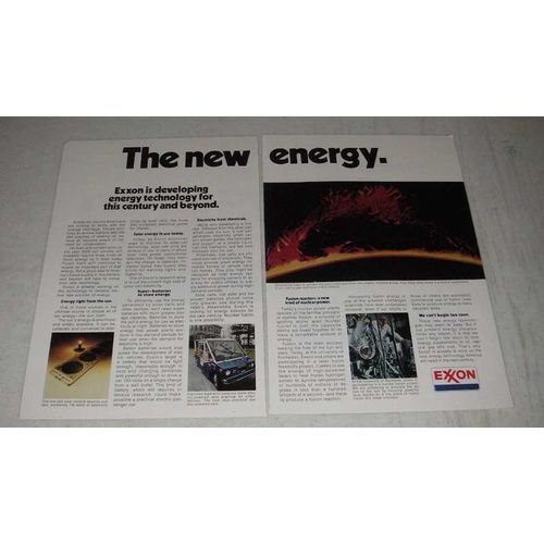1974 Exxon Oil Ad - The New Energy