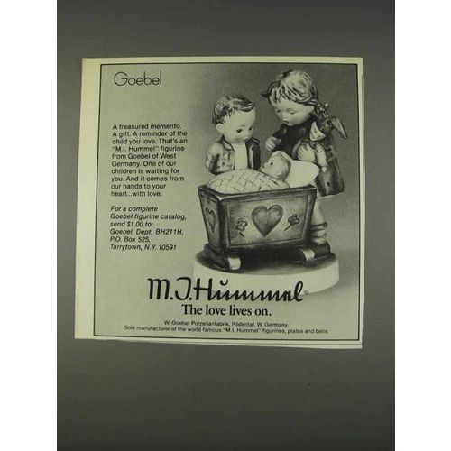 1982 Goebel M.I. Hummel Figurine Ad