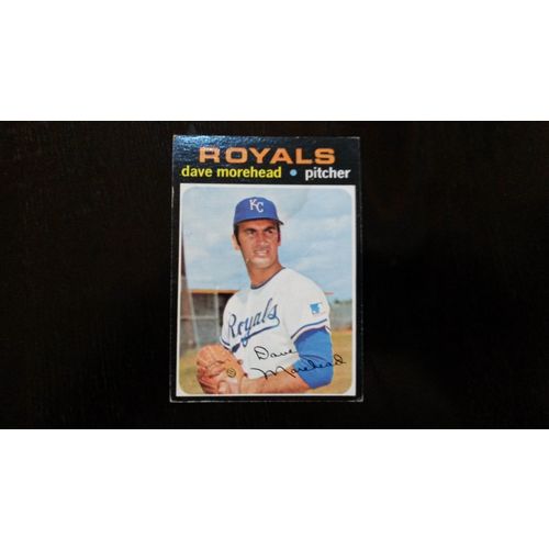 1971 Topps Card # 221 Dave Morehead Poor (1) Kansas City Royals