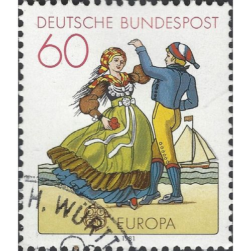 GERMANY, Folk Dancing, brown 1981, 60pf, #5