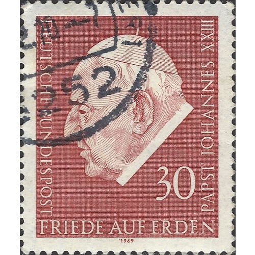 GERMANY, Pope John XXIII, 1881-1963, red 1969, 30pf, #5