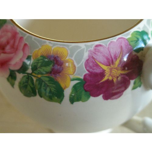 Vintage Royal Cauldon Large Floral Milk Jug