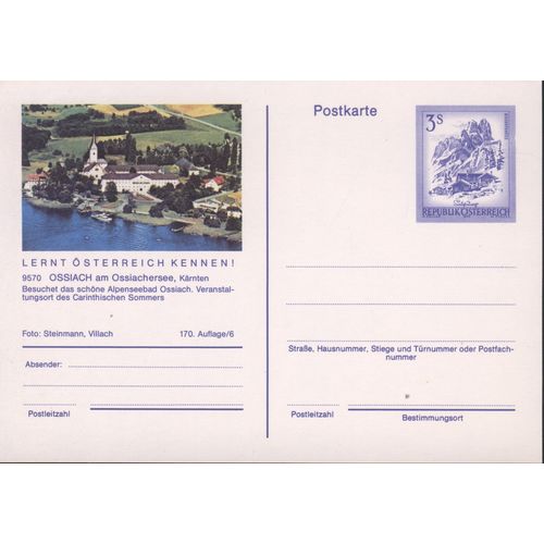 Austria unused - 3s pre-paid - Ossiach am Ossiachersee, Karnten