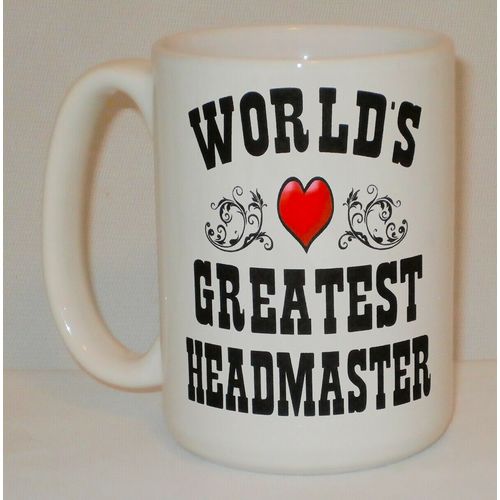 World's Greatest Headmaster Big 15Oz Mug Can Personalise School Academy Cup Gift