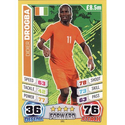 Match Attax World Cup 2014 161 Didier Drogba Ivory Coast