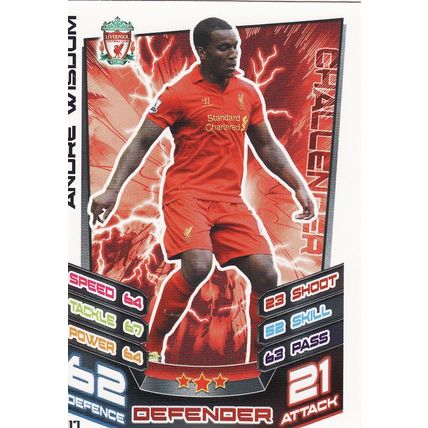 Match Attax Extra 2012/2013 U17 Andre Wisdom Liverpool