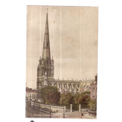 ST. MARY REDCLIFFE, BRISTOL unused antique postcard =