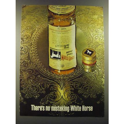 1964 White Horse Scotch Ad - There's no mistaking White Horse
