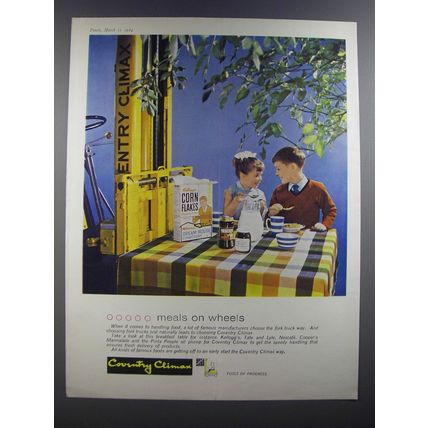 1964 Coventry Climax Ad - meals on wheels